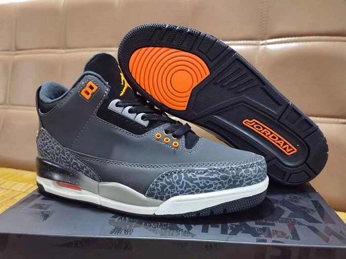 air jordan 3 (III) retro shoes men-dark grey